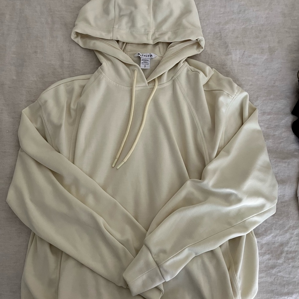 Athleta Light yellow (Glow) Sea Soft Bubble Hem Hoodie